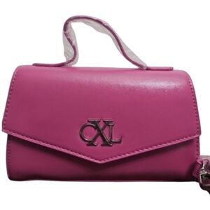 Christian Lacroix Modern Pink Clutch/Cross Body‎ Handbag With Strap NWT